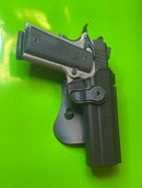 RH OWB Paddle Holster Level 2 Retention 1911 Auto Pistol Colt Kimber Taurus