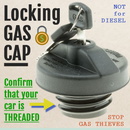 Locking Gas Cap for KIA LADA LAND ROVER LEXUS LINCOLN MAZDA MERCEDES-BENZ NISSAN