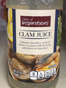 2 Bottle of Taste of Inspirations Clam Juice 8 oz chowder seafood sauce