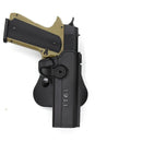 RH OWB Paddle Holster Level 2 Retention 1911 Auto Pistol Colt Kimber Taurus