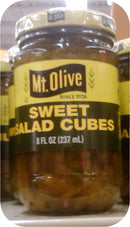Mount Olive Sweet Salad Cubes Relish 8 oz Salad Tuna Mt-0