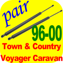 Hatch Tailgate Shock Struts Voyager Caravan Grand 96-00-10822