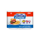 Hefty Supreme 8 7/8" Foam Plates 250 count styrofoam lunch paper