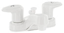Lavatory Faucet White 4" Deck Mount Shower Diverter Lever Handles RV Camper