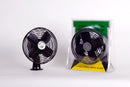 12V Dash Ceiling Mount Fan 2 Speed Metal Blade Black 0.9 Amp RV Camper