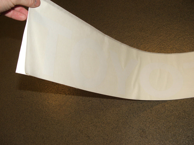 Toyota Pickup Truck Tailgate Letters Sticker WHITE Vinyl Decal Tacoma-19394