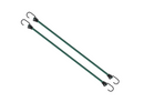 Bungee Cords 20" Pair Multi-Strand Rubber Coated Hooks Green Camping