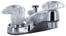 Lavatory Faucet Polished Chrome 4" Deck Mount Shower Diverter Catalina RV Camper