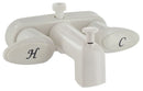 Bathtub Faucet White 4" Wall Mount Tub/Shower Diverter PF223261 RV Camper
