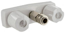 Exterior Shower Faucet Replacement for D&W Spray-Away Dual Knob White RV Camper