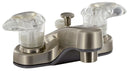 Lavatory Faucet Brushed Nickel 4" Deck Mount Shower Diverter Catalina RV Camper