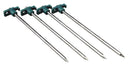 Coleman T-Stopper Steel Tent Stakes 10" Set of 4 Camping Pegs