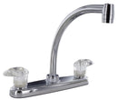 Kitchen Faucet Polished Chrome 8" Deck Mount 9" Hi-Arc Spout PF221302 RV Camper