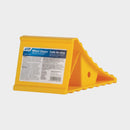 Camper Wheel Chock Yellow Plastic Wedge Travel Trailer RV Pop Up Car Truck Jack-0