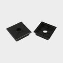 PAIR 4" Square Rubber Bumper End Cap Sewer Hose Cover Plug RV Trailer Camper Van-0