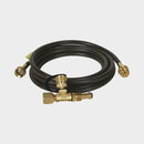 Propane 3 Port Supply Regulator Tee and Hose Trailer Camper RV Motorhome LP Gas-0