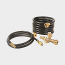 Propane 4 Port Supply Regulator Tee and Hose Trailer Camper RV Motorhome LP Gas-0