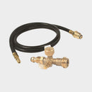 Propane 4 Port Supply Regulator Tee & Hose Trailer Camper RV Motorhome LP Gas-0