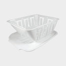 White Plastic Dish Mini Sink Strainer Camper Travel Trailer Pop Up RV Rooftop-0
