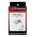 010-145-2 1-1/4" L Gas Prop Bracket 2 Pack Camper RV Travel Trailer