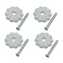 012-RTWR200 Screw Rosettes White 200 Pack Camper RV Travel Trailer