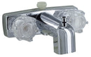 Bathtub Faucet Polished Chrome 4" Wall Mount PF213363 RV Camper