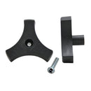013-513 Window Crank Knob Black Triangular Camper RV Travel Trailer