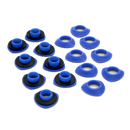 Snap N' Trap Tarp Grommets 7/16" Set of 8 Blue Canvas Nylon Plastic