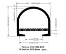 018-1065-EKD Slide Out Seal Gray Rubber Camper RV Travel Trailer