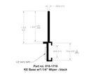 018-1718 Slide Out Seal KE Base Black Camper RV Travel Trailer