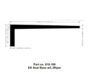 018-188 Slide Out Seal EK L Wiper Black Camper RV Travel Trailer