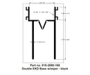 018-2080-168 Slide Out Seal Double EKD Base Camper RV Travel Trailer