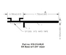 018-314-BLK Slide Out Seal EK Base Black Camper RV Travel Trailer