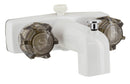 Bathtub Faucet White 4" Wall Mount Tub/Shower Diverter RV Camper