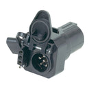 Multi-Tow 7-Way Blade to 6-Way Round Pin and 4 Flat Trailer Adapter Dust Cover