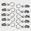 10 pack Stainless Party Light Hangers Travel Pop Up Travel Trailer Camper RV on light gray background