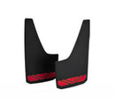 Universal Mud Flaps 15-3/4" x 8-7/8" Pair Black with Prismatic Screw On