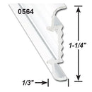 021-56401-16 Trim Molding Polar White Camper RV Travel Trailer