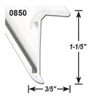 021-85002-16 Trim Molding With Insert Black Camper RV Travel Trailer