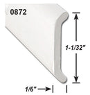 021-87201-16 Trim Molding Flat Trim Single Camper RV Travel Trailer
