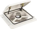 4301K Roof Vent Fan 14" x 14" Manual Lift 4 Speed Ceiling Controls White RV