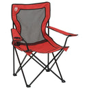 Coleman Broadband Mesh Quad Camping Chair 250 lb Red with Cup Holder and Bag