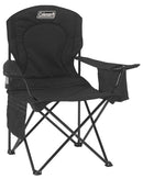 Coleman Mesh Quad Camping Chair 325 lb Black with Cooler Pockets and Bag