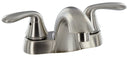 Lavatory Faucet Brushed Nickel 4" Deck Mount Low-Arc Spout RV Camper