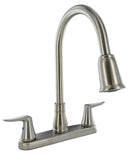 Kitchen Faucet Brushed Nickel 8" Deck Mount Pull Down Spout Catalina RV Camper
