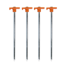 T-Stopper Steel Tent Pegs 10" Set of 4 Camping Stakes