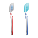 Silicone Toothbrush Head Covers Set of 2 Travel Camping White Blue
