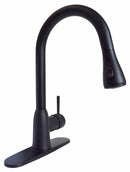 Kitchen Faucet Matte Black 8" Deck Mount Single Lever PF231766 RV Camper