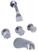 Bathtub Faucet Polished Chrome 8" Wall Mount PF214307 RV Camper