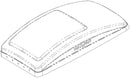 Roof Vent Fan Replacement Lid for Deluxe 5100K Through 8951K Smoke RV Camper